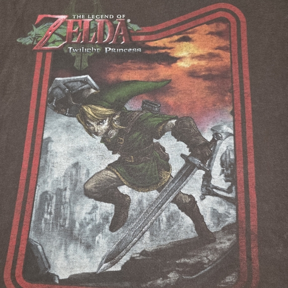 Vintage Legend of Zelda T Shirt 2XL Nintendo XXL Mens Boxy - Picture 3 of 7